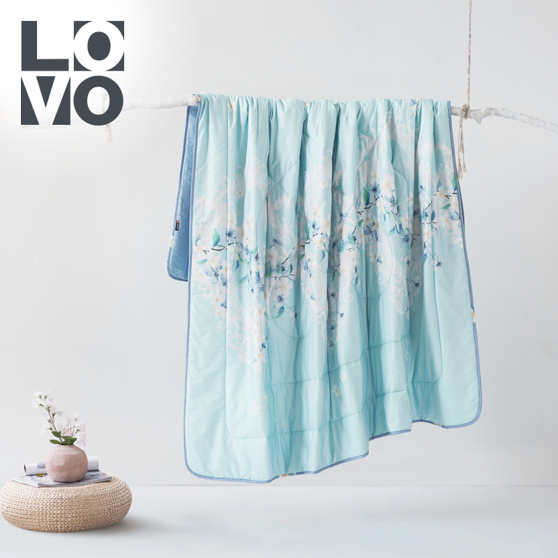 LOVO家纺出品 可水洗全棉夏被 空调被夏凉被被子被芯