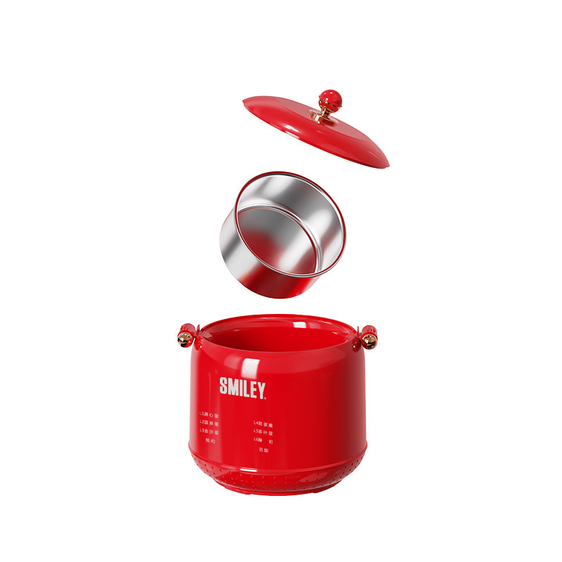 笑脸SMILEY 蒸蛋器 SY-HZD3001 红色*高清大图