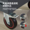 锦北工具车三层手推车维修车间收纳零件车加厚移动工具推车灰色推车