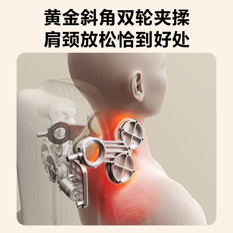 skg按摩靠垫T7尊贵款肩颈腰背腿臀部全身按摩仪按摩躺垫揉捏多功能按摩器高清大图