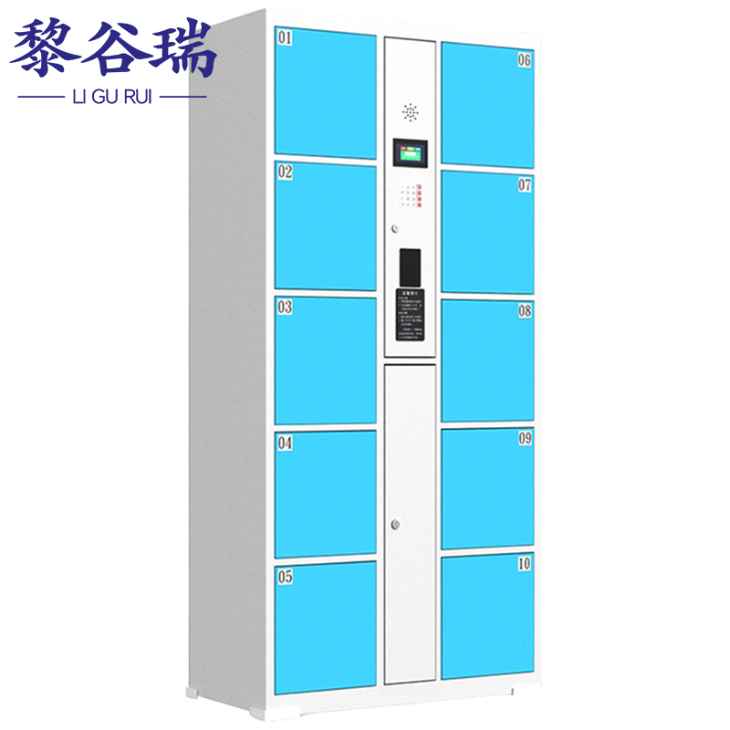 黎谷瑞智能寄存柜 智能存放柜10门刷卡台