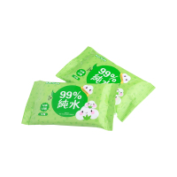 飘漾(Pure Young)婴儿柔湿巾 宝宝护肤湿纸巾[99%纯水]手口专用 10片单包便携装