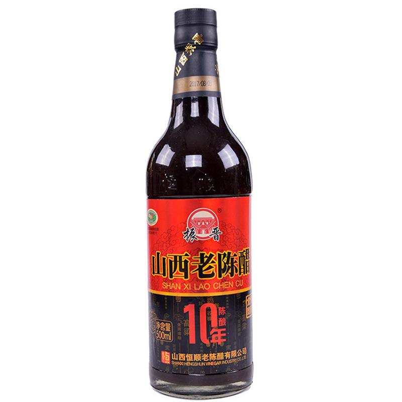 苏宁超市恒顺振晋山西老陈醋10年陈酿500ml炒菜烹调凉拌蘸料香醋