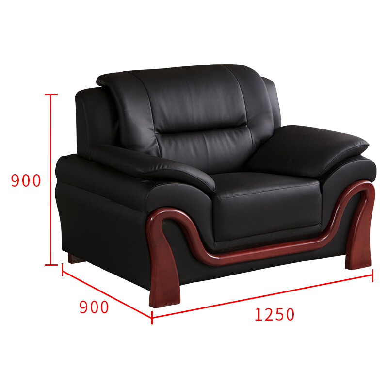 办公沙发办公家具会客沙发接待沙发时尚简约商务沙发组合 三人位 单位:张高清大图