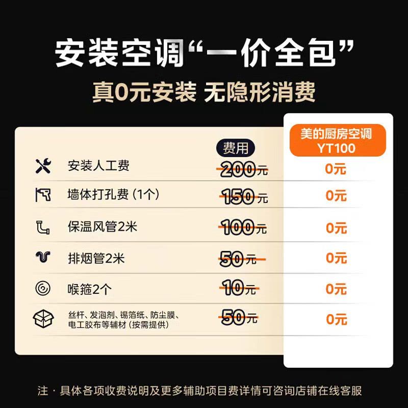美的厨房空调家用一体式无外机厨房专用大1.5匹厨清凉变频集成吊顶隐藏式安装厨房空调CKZ-35Q/BN9Y-YT100图片