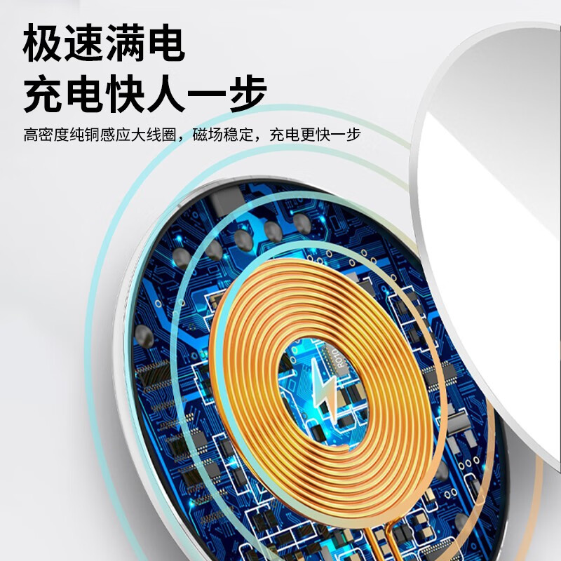 ZNNCO 苹果无线充电器手机适用iPhone14ProMax/13/12mini/11/xs华为小米无线充电板高清大图