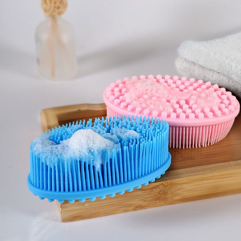 宝宝婴儿触觉刷儿童感统训练器家用抚触前庭失调球玩具按摩刷樱花粉