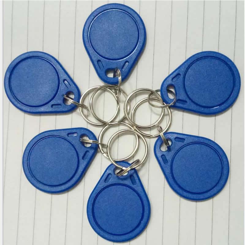 id蓝色扣卡电梯卡id钥匙扣卡物业门禁考勤ic智能卡梯控2号3号白卡彩卡