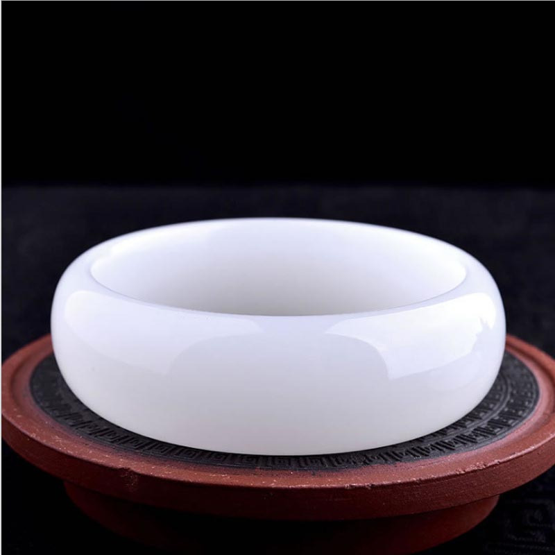 臻玉盈天然阿富汗玉石手镯 加宽版54-65MM