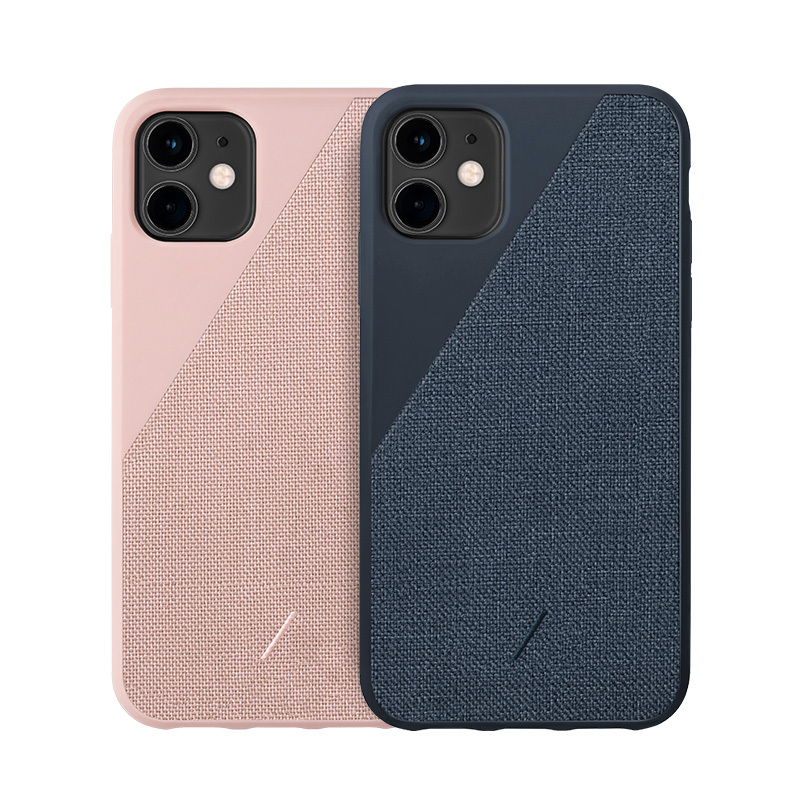 nativeunioncanvas织布冷淡风苹果防摔iphone11手机壳黑色