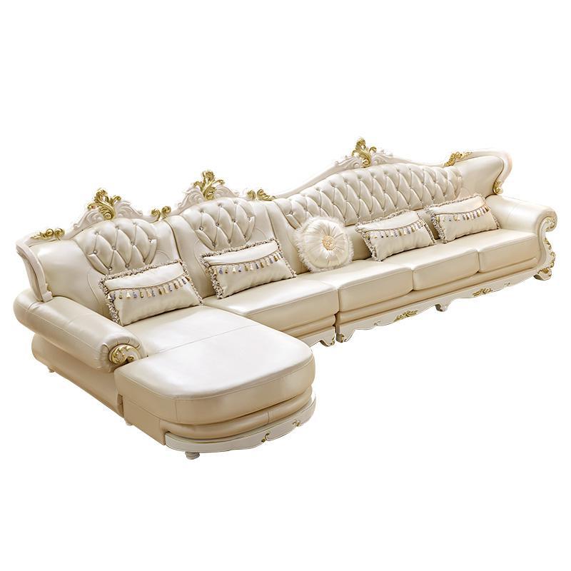 森美人欧式沙发组合客厅沙发组合整装小户型皮转角简欧全屋套装家具