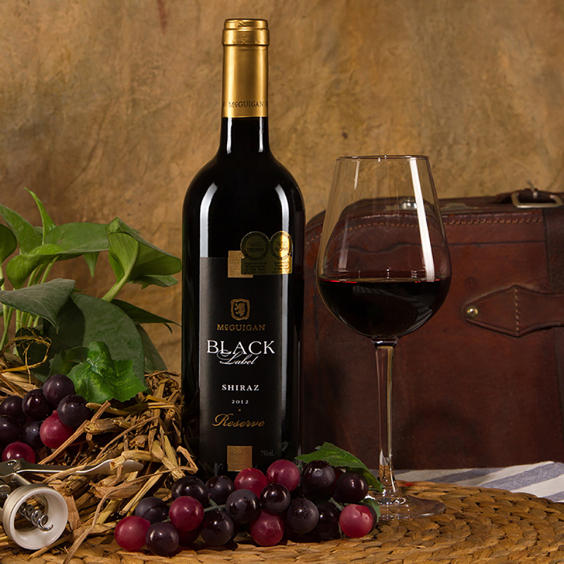 澳洲原瓶进口麦格根黑牌珍藏西拉红葡萄酒750ml6瓶整箱装