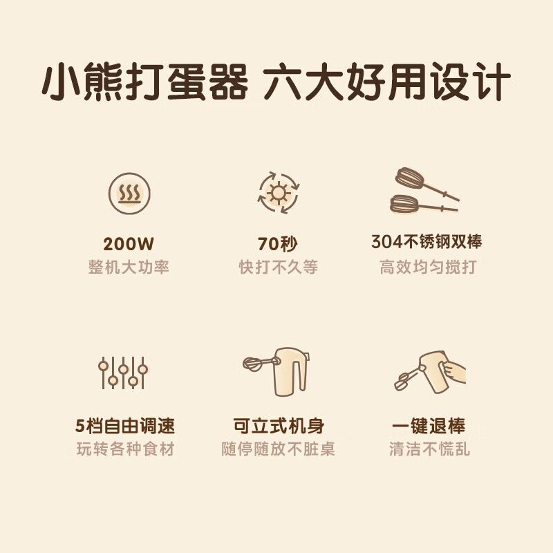 小熊 打蛋器DDQ-J02L1白色高清大图
