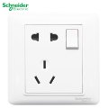施耐德电气 开关插座 睿意经典白色 插座 86型插座面板 家用墙壁式 五孔一开弱电插座 开关 空调插座 带USB电源插座 正五孔插座带开关 经典白