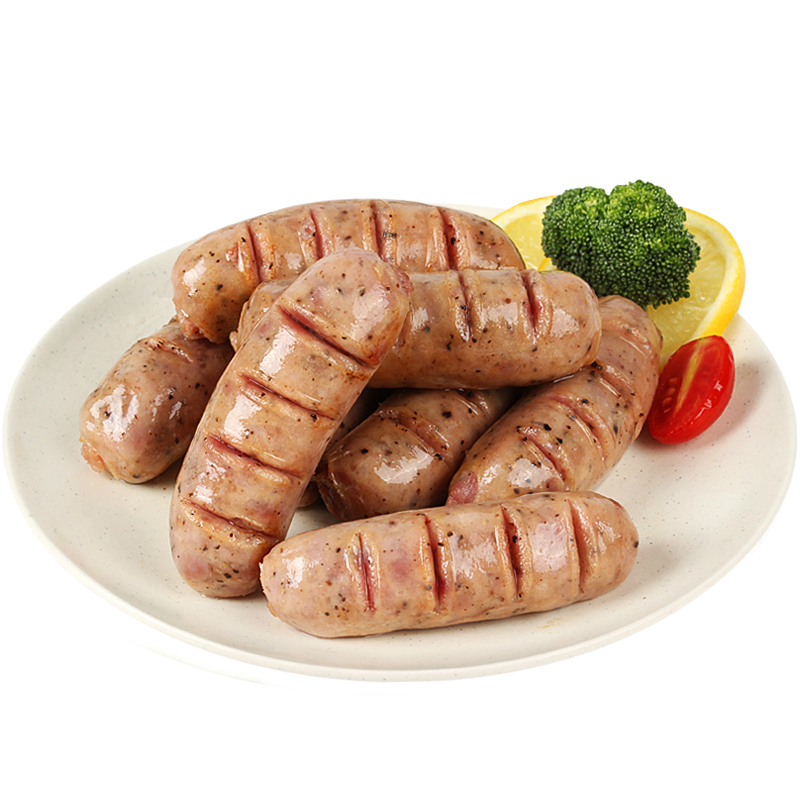 黑椒地道肠3斤手工纯肉肠火山石烤肠烧烤肠广东特产代餐香肠视频