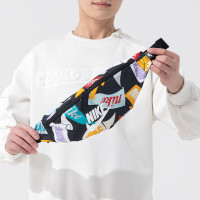 耐克（NIKE）新款单肩包斜挎包男女包骑行健身包训练休闲包运动腰包DB0490-084 ZP HJ8368-010/黑色/白色/蓝色