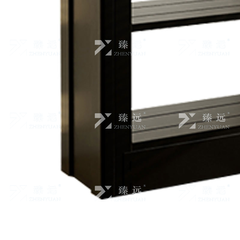 臻远 ZY4072606 钢制书架图书馆书架资料架 单面6层一列一组黑色 1000*300*2000高清大图