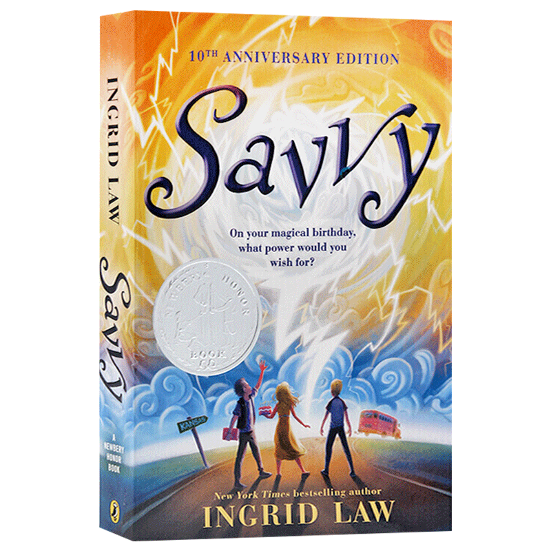 [醉染正版]英文原版 Savvy 灵力三部曲 灵力 2009纽伯瑞银奖 作家Ingrid Law 魔幻玄幻儿童小说 儿童高清大图