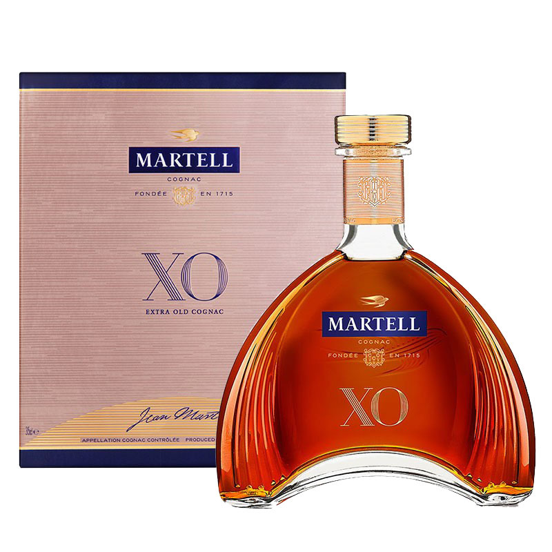 马爹利(Martell) 原装进口 法国干邑白兰地 XO 拱桥 1000ml 海外版 单瓶装