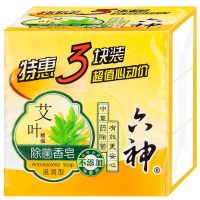 六神艾叶除菌香皂(滋润型)6块装