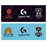 罗技(Logitech) 英雄联盟桌垫-90×40cm 电竞鼠标垫 游戏专用超大桌垫(图案随机发货)