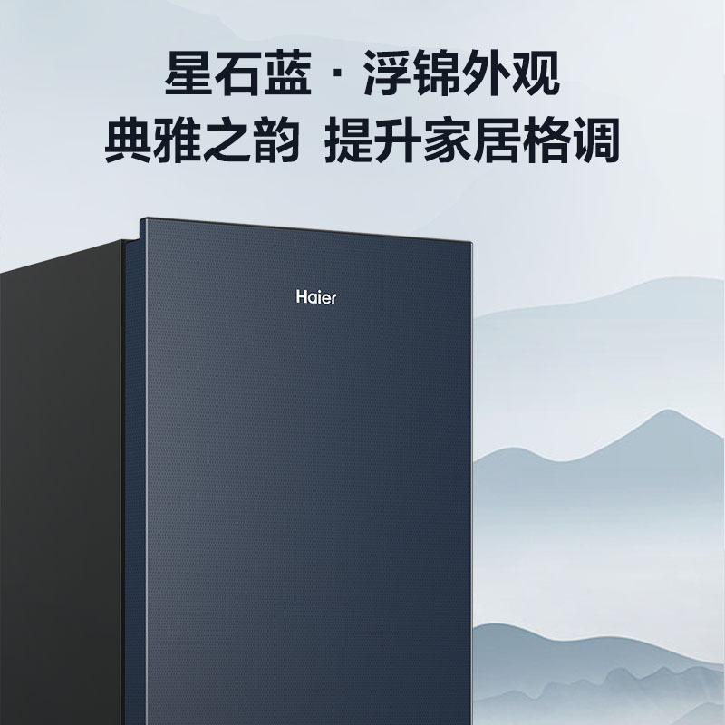 海尔(Haier)152升 立式冷柜 冰柜 小冰箱 黑金净化抗菌 风冷无霜 1级能效 冻藏转换 BD-152WGHBM高清大图