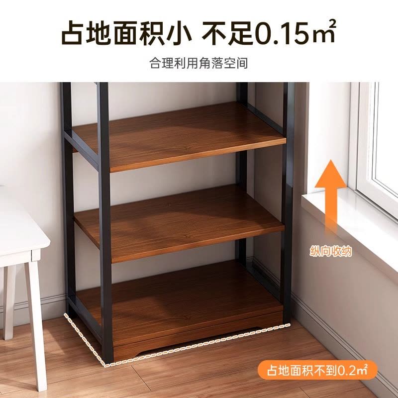 质凡书架落地置物架靠墙简易书本收纳架多层桌面旁小架子办公室展示架图片