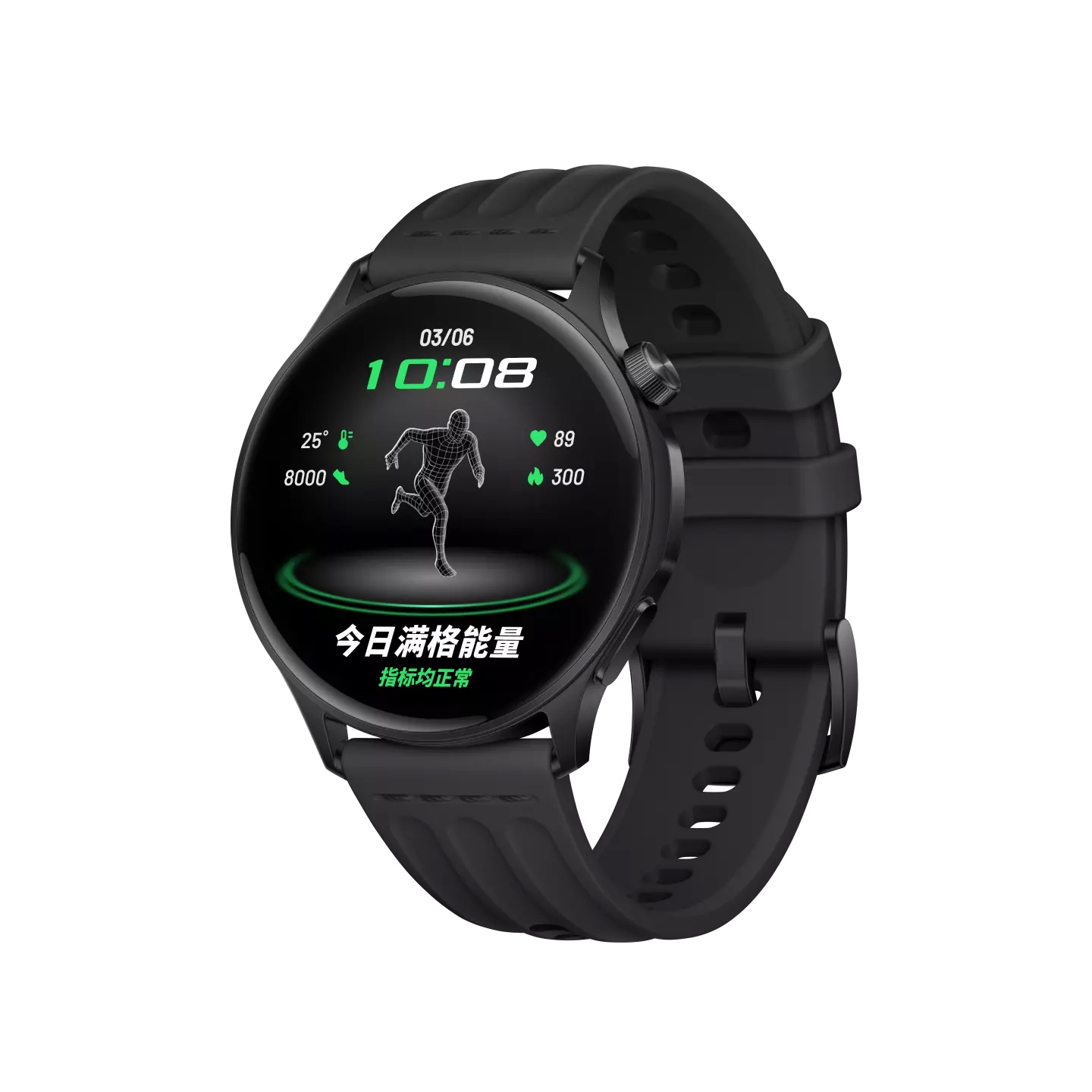 OPPO手表 Watch S OWW262 竞速黑 CN高清大图