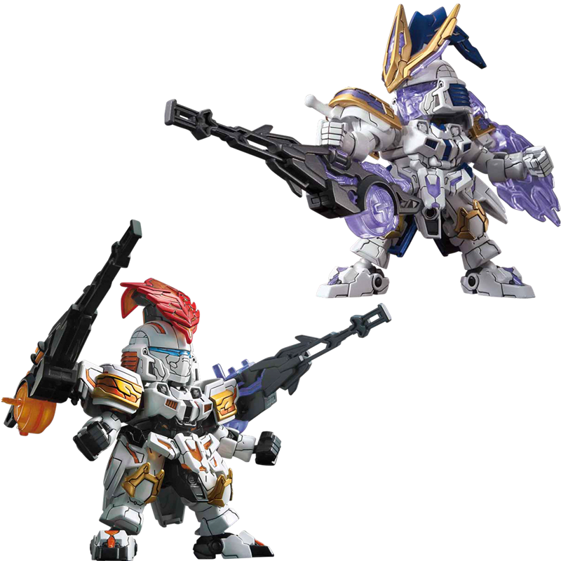 万代bandai三国创杰传套装高达拼装模型q版sdbb战士敢达玩具夏侯渊