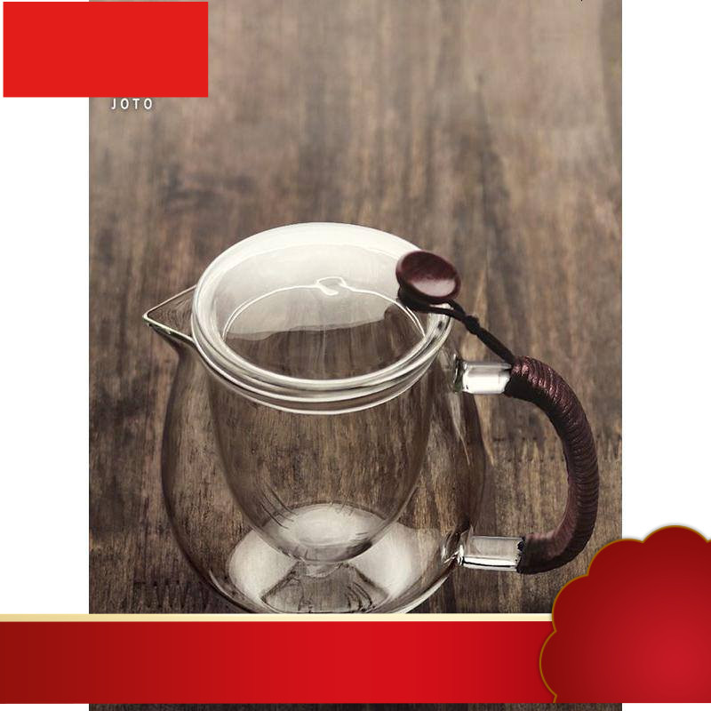 茶壶玻璃泡茶壶透明带过滤茶漏茶壶立式内胆花茶壶耐热煮茶具