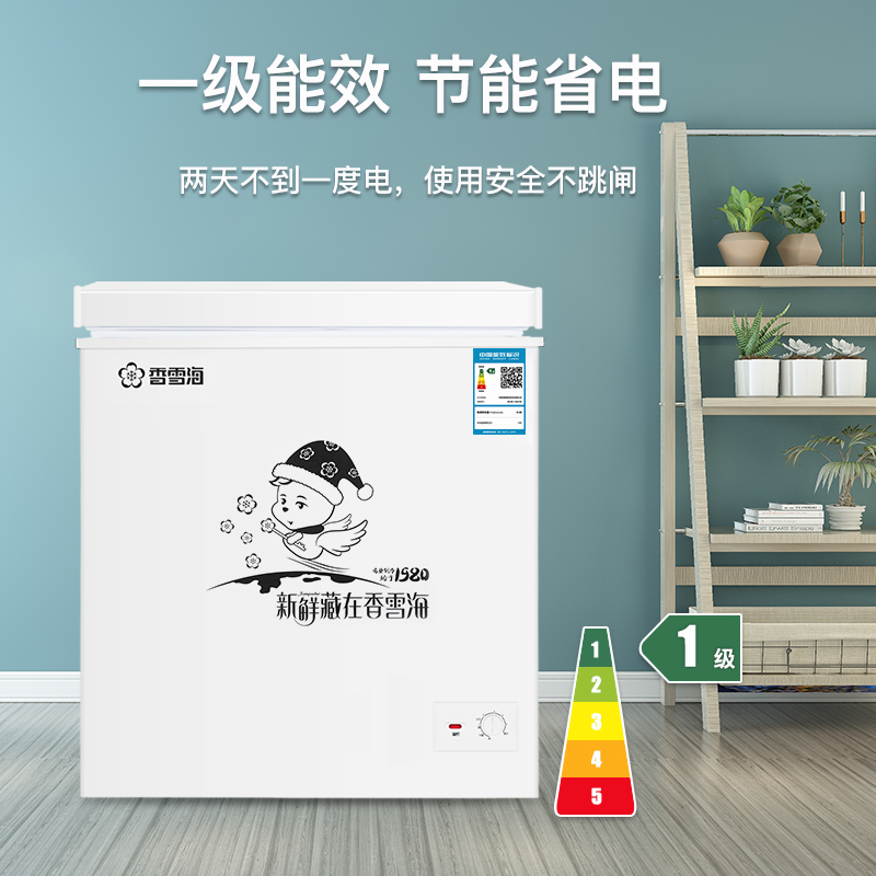 [苏宁优品]香雪海 180升 冰柜家用冷柜 冷藏柜 冷冻柜 冷藏冷冻可转换 冰柜小型家用 BD/BC-180S228高清大图