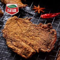 30g绿盛牛肉干五香牛肉条办公室追剧休闲牛肉零食手撕牛肉正片原切*5袋