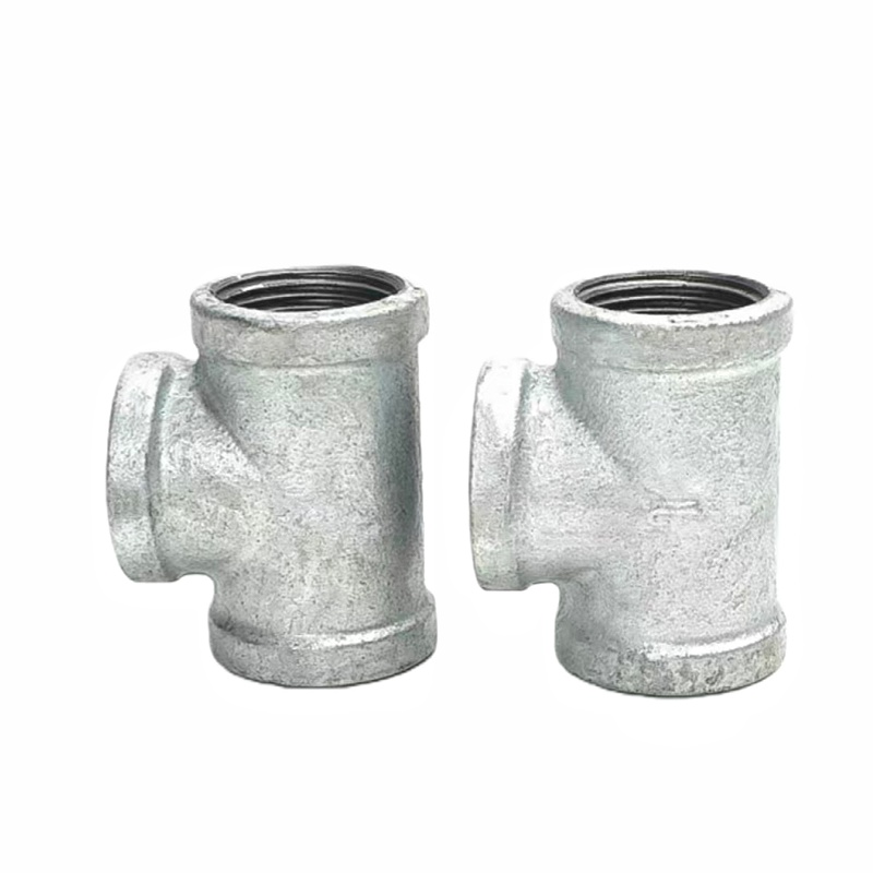依诺九吉 镀锌三通正三通铸铁三通管件 多型号 个高清大图