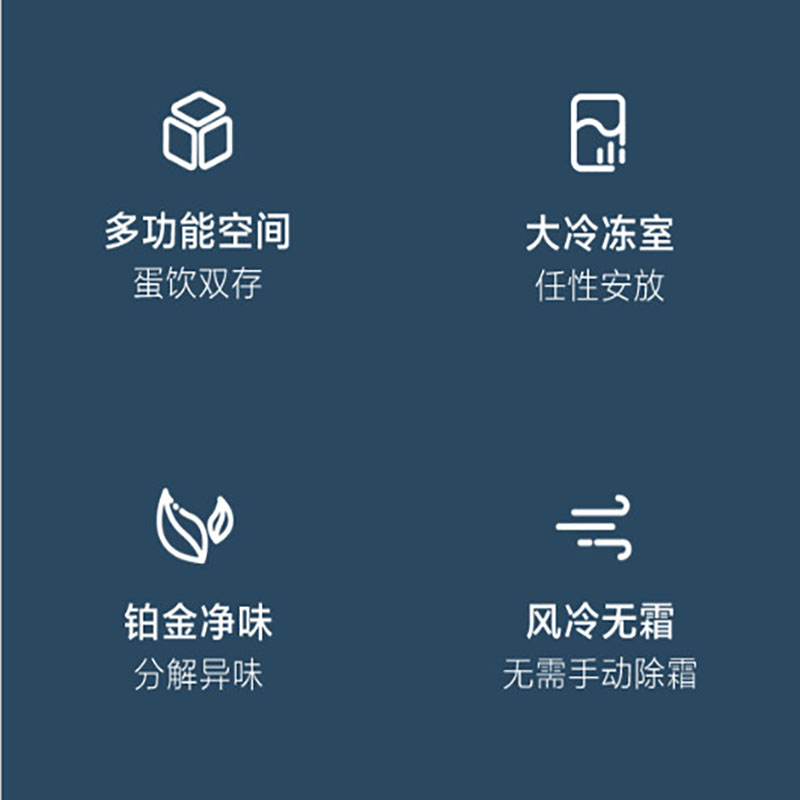 美的(Midea) 风冷无霜家用双门小型节能电冰箱 BCD-272WM(E) 货期7-15天高清大图