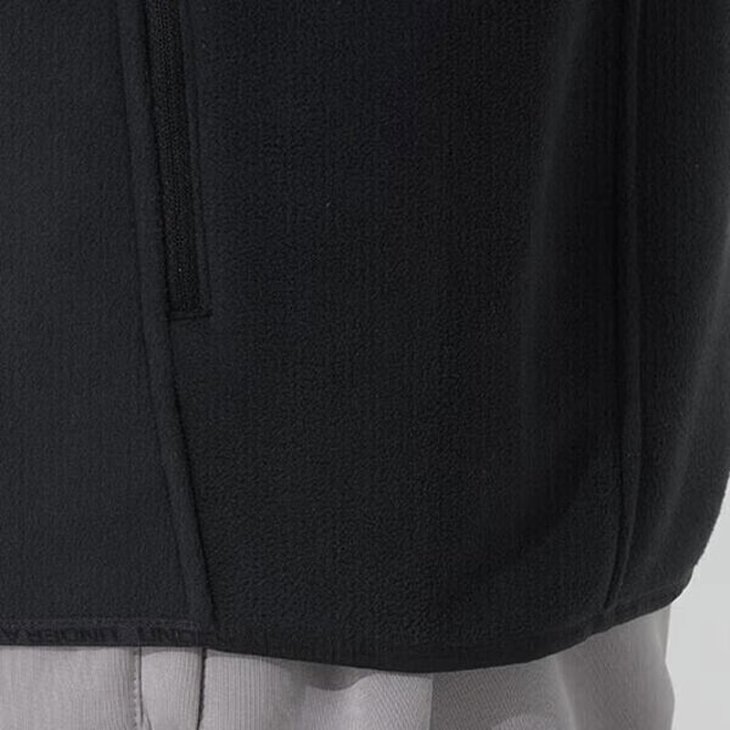 安德玛（Under Armour）男装外套新款运动服舒适抓绒服潮流时尚摇粒绒夹克1389308-001 ZP高清大图