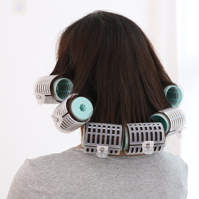 大号自粘空气刘海神器塑料筒短发卷发夹内扣卷发器美发工具