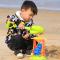 儿童沙滩玩具套装宝宝玩沙子工具沙漏大号桶挖沙铲车子小孩工程车 中桶6套餐
