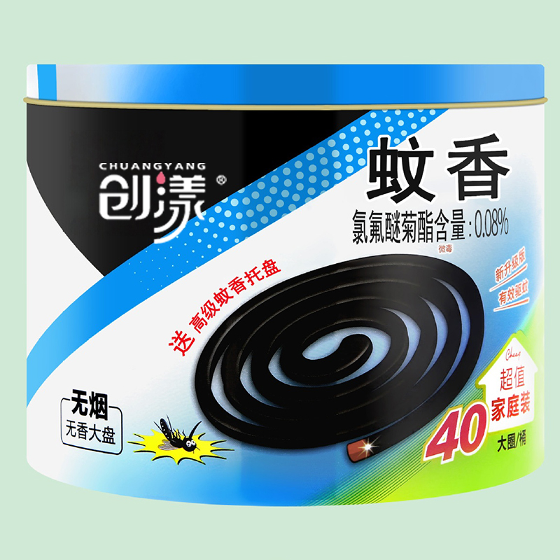 创漾CY1082大盘无烟无香蚊香40盘/筒高清大图