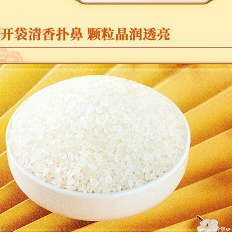 十月稻田 凤凰系列 香稻贡米5kg 东北大米 粳米 粘弹性好 易捏成团 口感绵软粘弹 真空包装高清大图