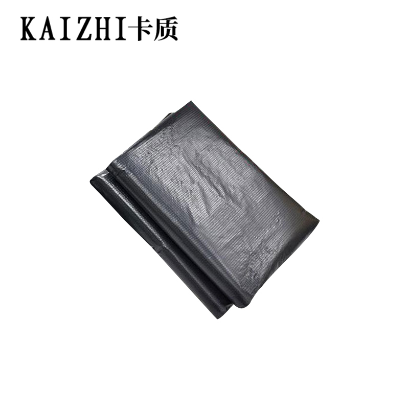 卡质(KAZHI) 黑色平口垃圾袋 大号加厚80*100cm 3.2丝 50个/件高清大图