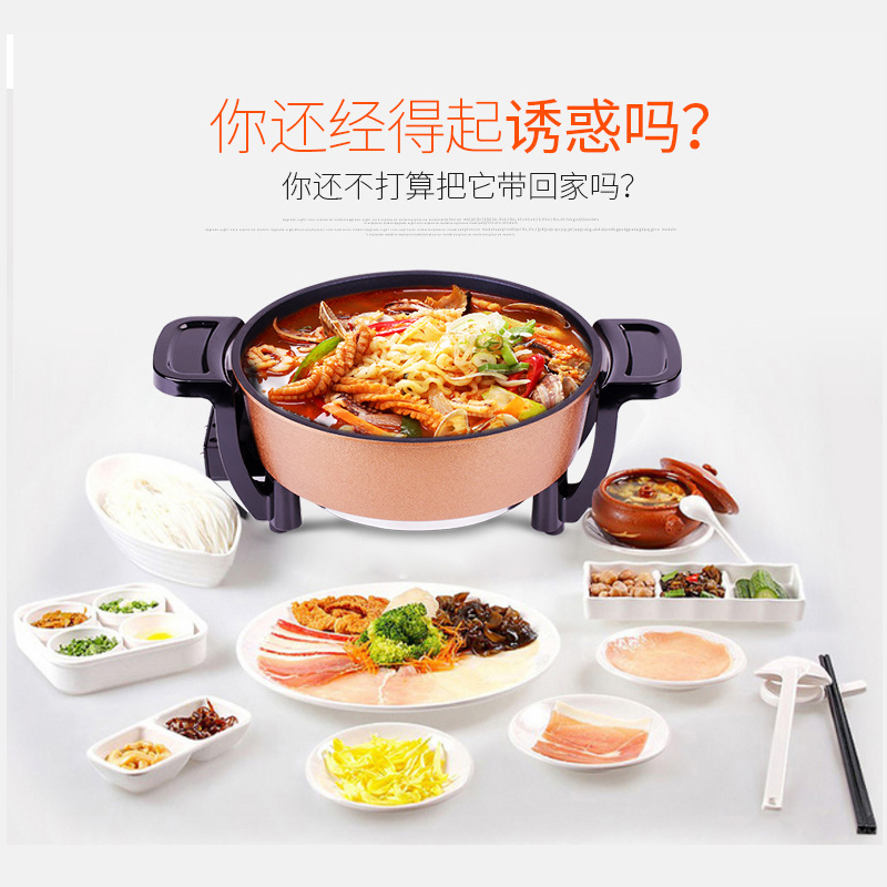 九阳(Joyoung)电火锅JK-30H06 多功能电热锅 自动断电功能 支持温度调节 3L 2-4人