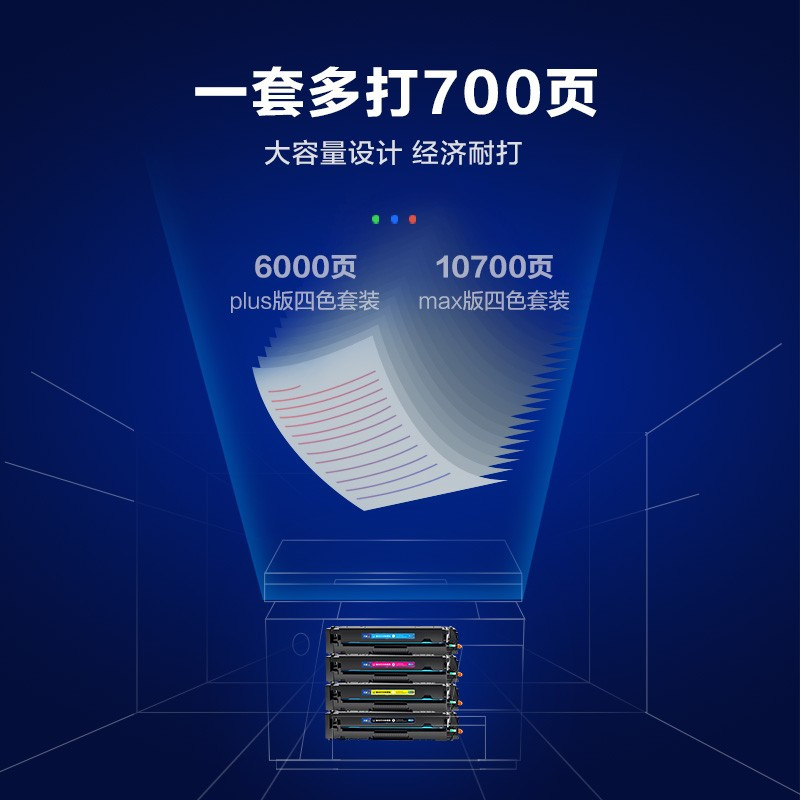 彩格 PLUS版 CF500A黑色硒鼓 202A 适用惠普hp M254dn 254dw 254nw粉盒 单位:支