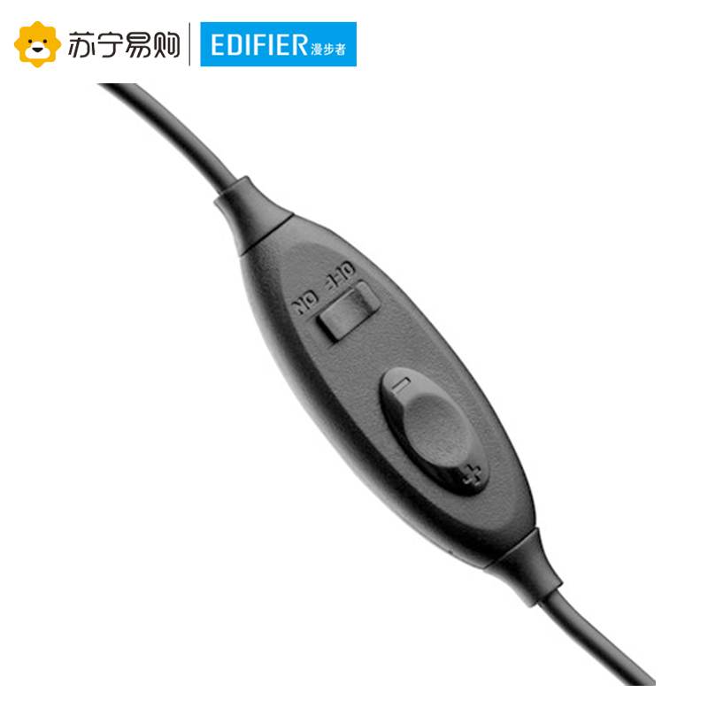 Edifier/漫步者 K830电脑英语听说学习耳机头戴式有线单双口笔记本电竞防噪音3.5mm插孔双插头耳麦录音带麦 黑