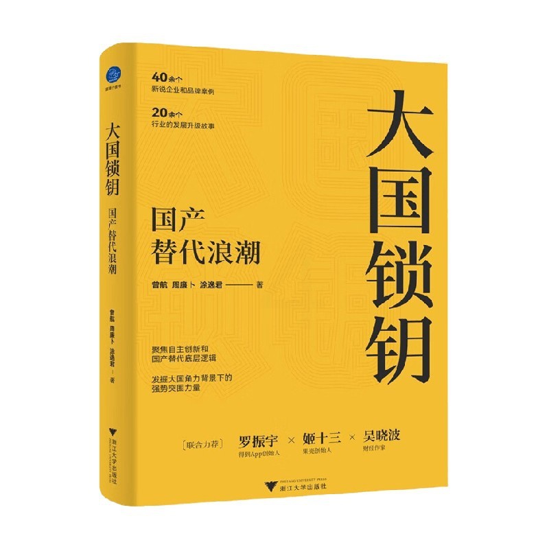 [正版]大国锁钥 国产替代浪潮 曾航等 著 罗振宇姬十三吴晓波 聚焦自主创新 国产替代底层逻辑 经济高清大图