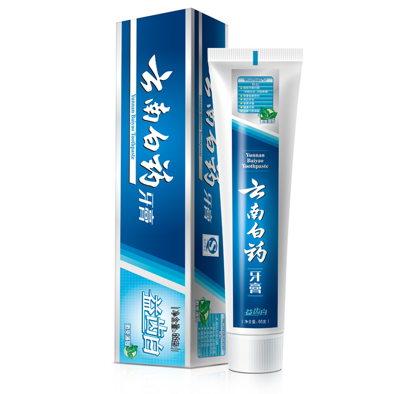 云南白药牙膏【益齿白】65g（单位：支）