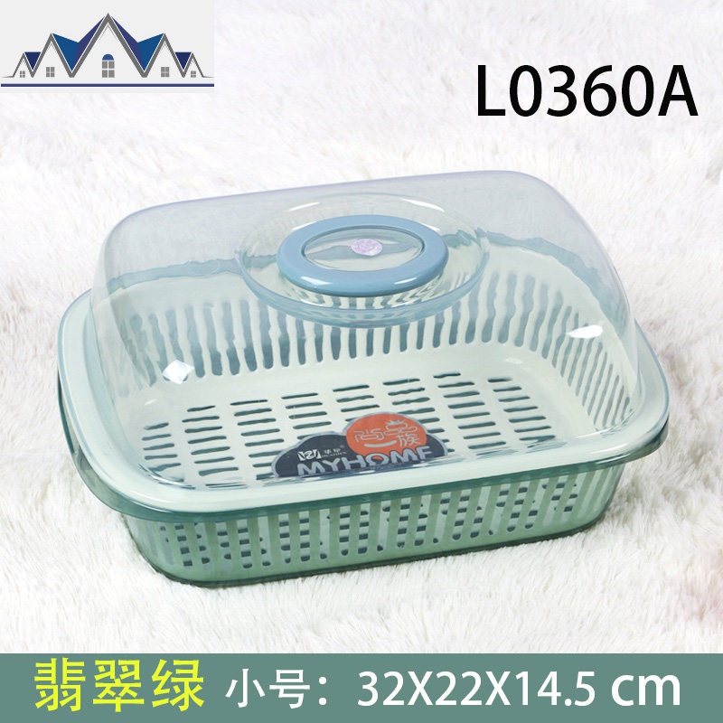 厨房置物架落地收纳架放碗架水沥水架塑料大号带盖碗碟架调味架 三维工匠高清大图