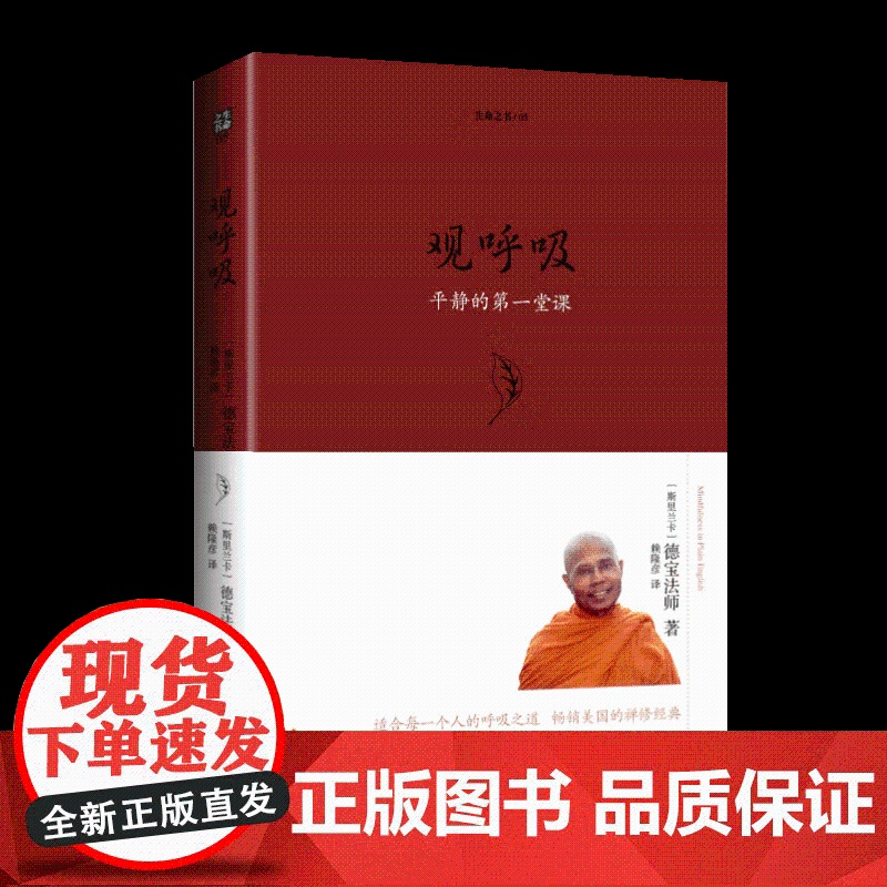 正版 观呼吸:平静的第一堂课 德宝法师 著 赖隆彦译 生命之书系列宗教哲学佛学佛教佛书入门初学者书籍 西方禅修行学禅内观高清大图