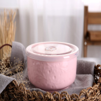 顺祥 缤纷保鲜碗500ML(一抹金艳-粉)