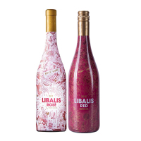 西班牙进口百莉丝葡萄酒干红 桃红750ml*2 双支装