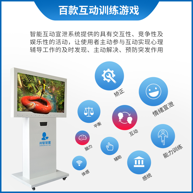 尚智慧童SZHT-HD01智能体感互动认知情绪宣泄系统心理情绪互动宣泄仪减压教具高清大图